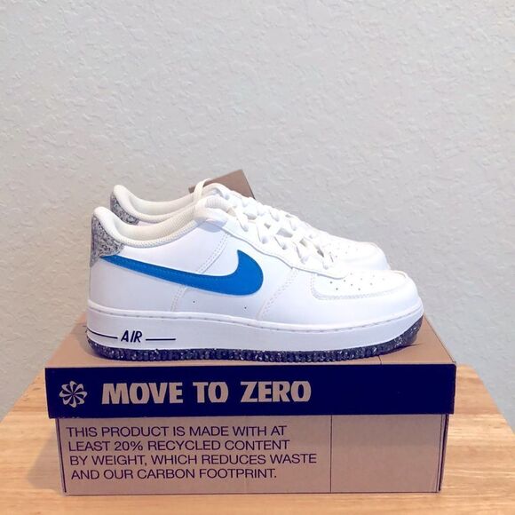 Nike Air Force LV8 Sneaker Shoes GS Big Kids DQ7767-100 | eBay 💙🤍NIKE AIR FORCE 1 LV8 GS SNEAKERS🤍💙